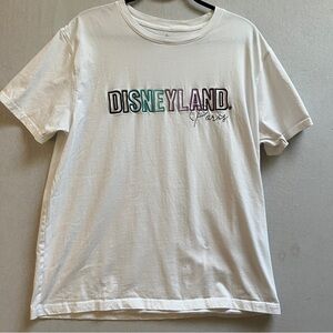 Disneyland Paris Embroidered Logo T-Shirt – White – XL